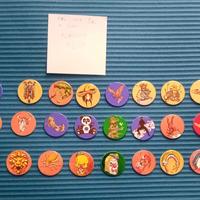 pog gold flying flip 39 pezzi plascot 5€ a pezzo