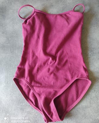 Body danza rosso scuro taglia S 