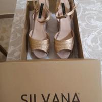 Scarpe con tacco simil zeppa