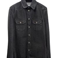 camicia in denim off White nera 