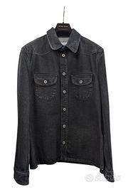 camicia in denim off White nera 