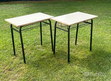 12 Banchi, seggiole, baule sogni ex scuola vintage