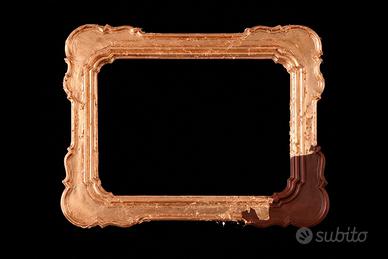 specchio con cornice a vassoio 