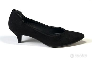scarpe decollete'37 velluto nero