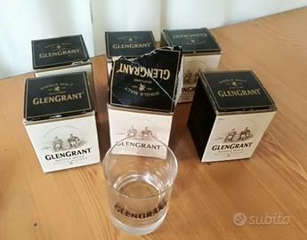 GLEN GRANT single malt shotch whisky set 6 bicchie