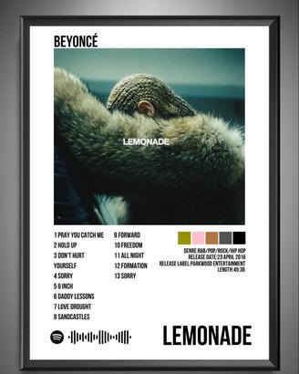 Poster “Lemonade” di Beyoncé.