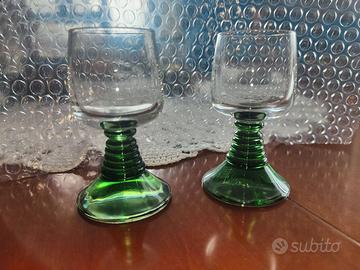 Coppia Bicchieri Liquore Römer Vintage