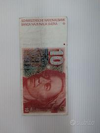 Svizzera 10 franchi 1979 P-53a