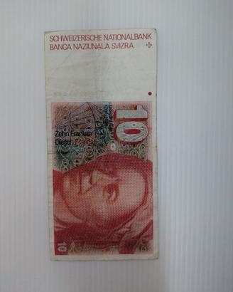 Svizzera 10 franchi 1979 P-53a
