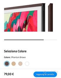 Cornice TV Samsung The Frame 65” Marrone 2025