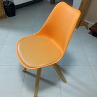 Sedia in plastica legno