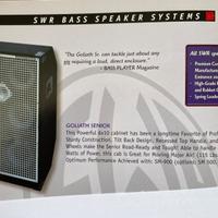 SWR GOLIATH SR. 6x10" + SWR BASS 750 amplifier