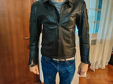 Giubbotto motociclista Arlen Ness pelle nero
