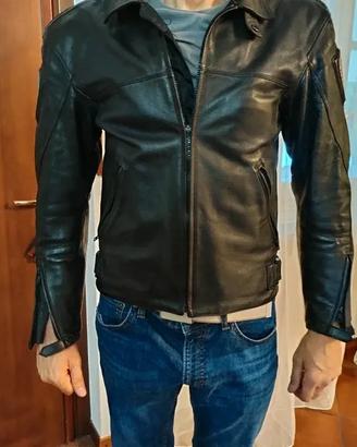 Giubbotto motociclista Arlen Ness pelle nero