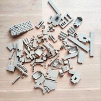 LEGO Castle Grey Bulk lotto vintage raro grigio