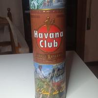 contenitore vuoto  latta Havana Club vintage