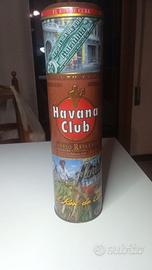 contenitore vuoto  latta Havana Club vintage