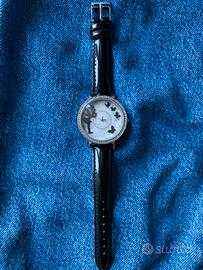 NUOVO Orologio Luca Barra in pelle lucida e strass