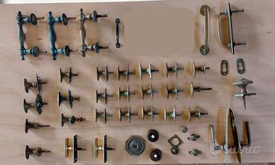 Maniglie, Pomoli, Spioncino, Ottone  Anni 50 60