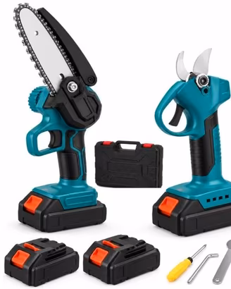 Kit Potatura a Batteria, Forbici Elettriche e Mini