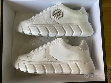 Sneakers Philipp Plein Hexagon Force - Pelle Bianc