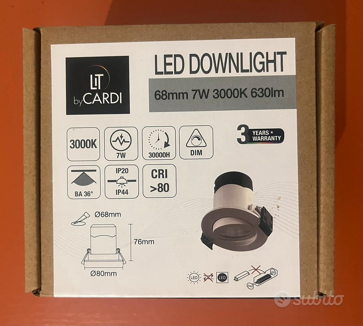 E-QUICKLY faretti led da incasso - 6W equivalente a 40W, faretto led Rotondo da Soffitto per