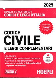 Codice civile e leggi complementari 2025