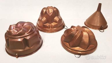 STAMPI PER DOLCI BUDINIERE D'EPOCA 5 da COLLEZIONE