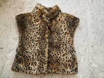 Pelliccia ecologica brums senza maniche 6 anni