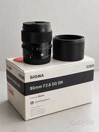 Sigma 90mm F2.8 DG DN Sony E Come Nuovo