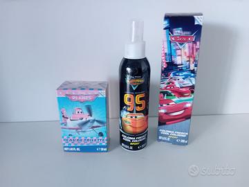 profumo per bambino 2 pezzi cars e planes nuovi