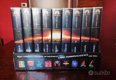Rarissima collezione di 9 VHS "Star Trek"