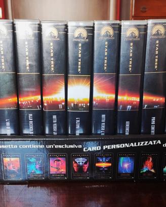 Rarissima collezione di 9 VHS "Star Trek"
