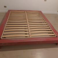 letto matrimoniale sommier di tek 