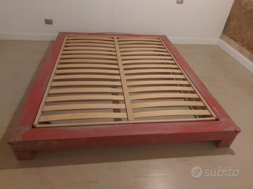 letto matrimoniale sommier di tek 