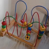 labirinto di palline in legno 