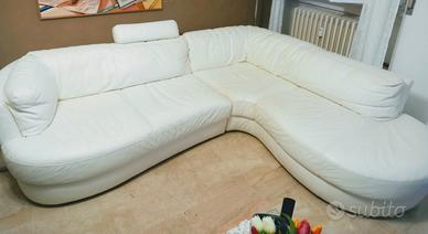 Divano angolare bianco 250x220x110