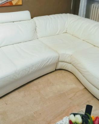 Divano angolare bianco 250x220x110