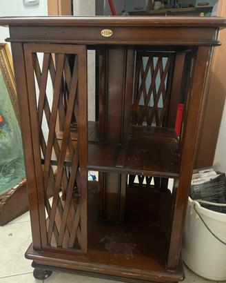 Libreria girevole revolving case stile vittoriano