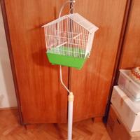 Gabbietta canarini+trespolo 