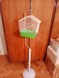 Gabbietta canarini+trespolo 