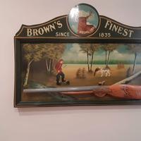 QUADRO IN LEGNO OLD ENGLAND  CACCIA