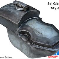 Serbatoio Benzina tipo Sei Giorni per Vespa 125