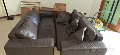 divani in pelle nera