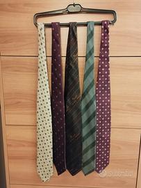 5 Cravatte Ungaro Moschino Armani ecc