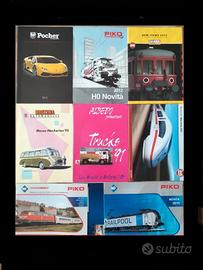 Cataloghi modellistici di treni, auto varie ditte