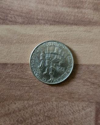 PRIMA MONETA SAN MARINO LIRE 200 DE 1991
