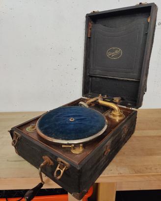 Grammofono d'epoca Edison Bell anni 20 funzionante