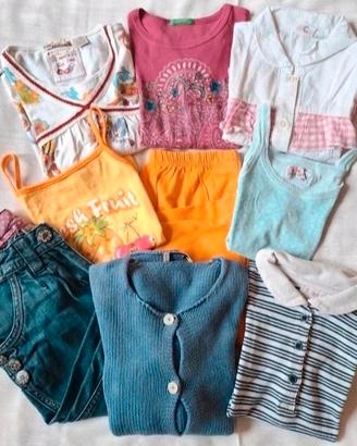 Set 9 pezzi bambina 4/5 anni