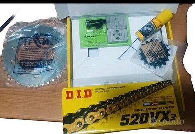 kit catena Did passa 520 pignone Z17  Corona Z39 